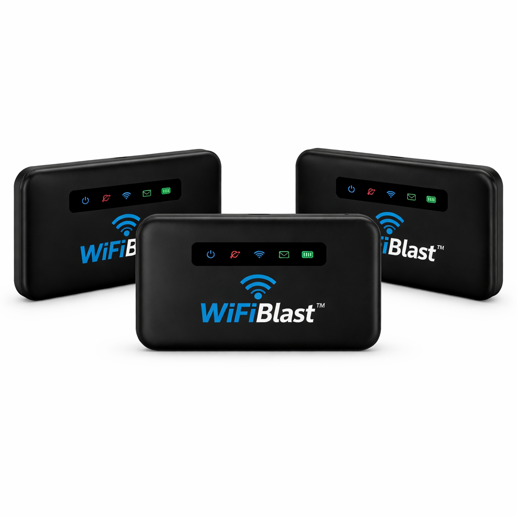 WiFiBlast™ Routeur Portable | Accédez à Internet ultra rapide partout, sans restriction !