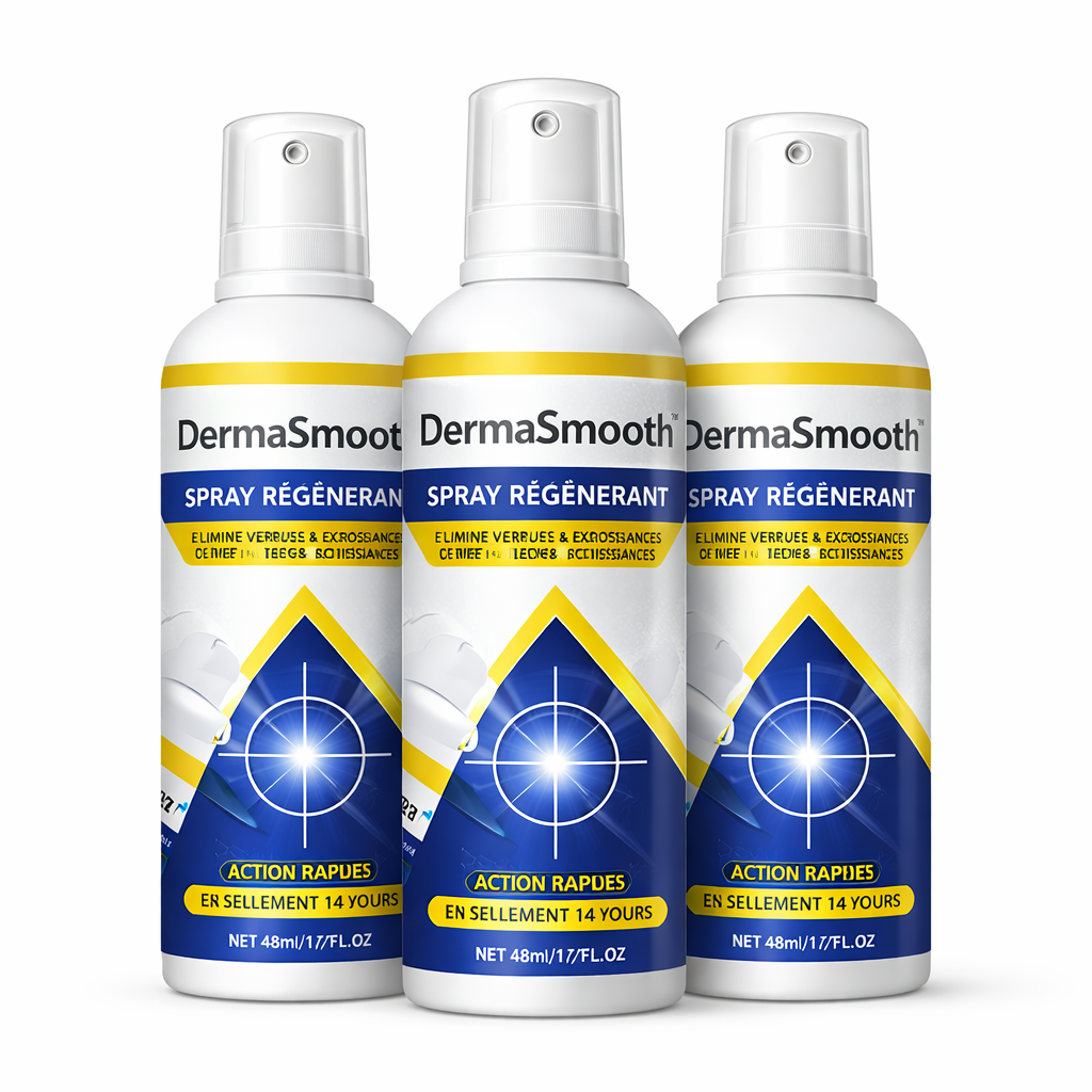 DermaSmooth™ Spray Régénérant | Éliminez boutons, bosses et peau rugueuse en 3 minutes !