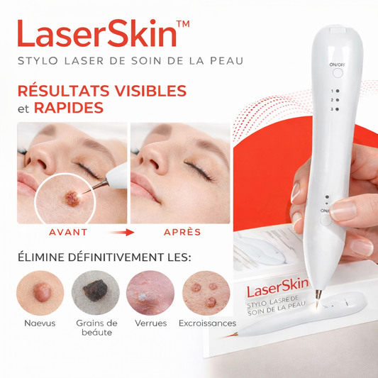 LaserSkin™ Stylo Laser de Soin de la Peau | Effacez rides, taches et imperfections en quelques minutes !