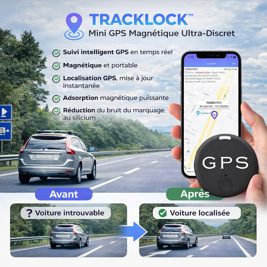 TRACKLOCK™ Mini GPS Magnétique Ultra-Discret | Retrouvez n’importe quel objet en 3 minutes !