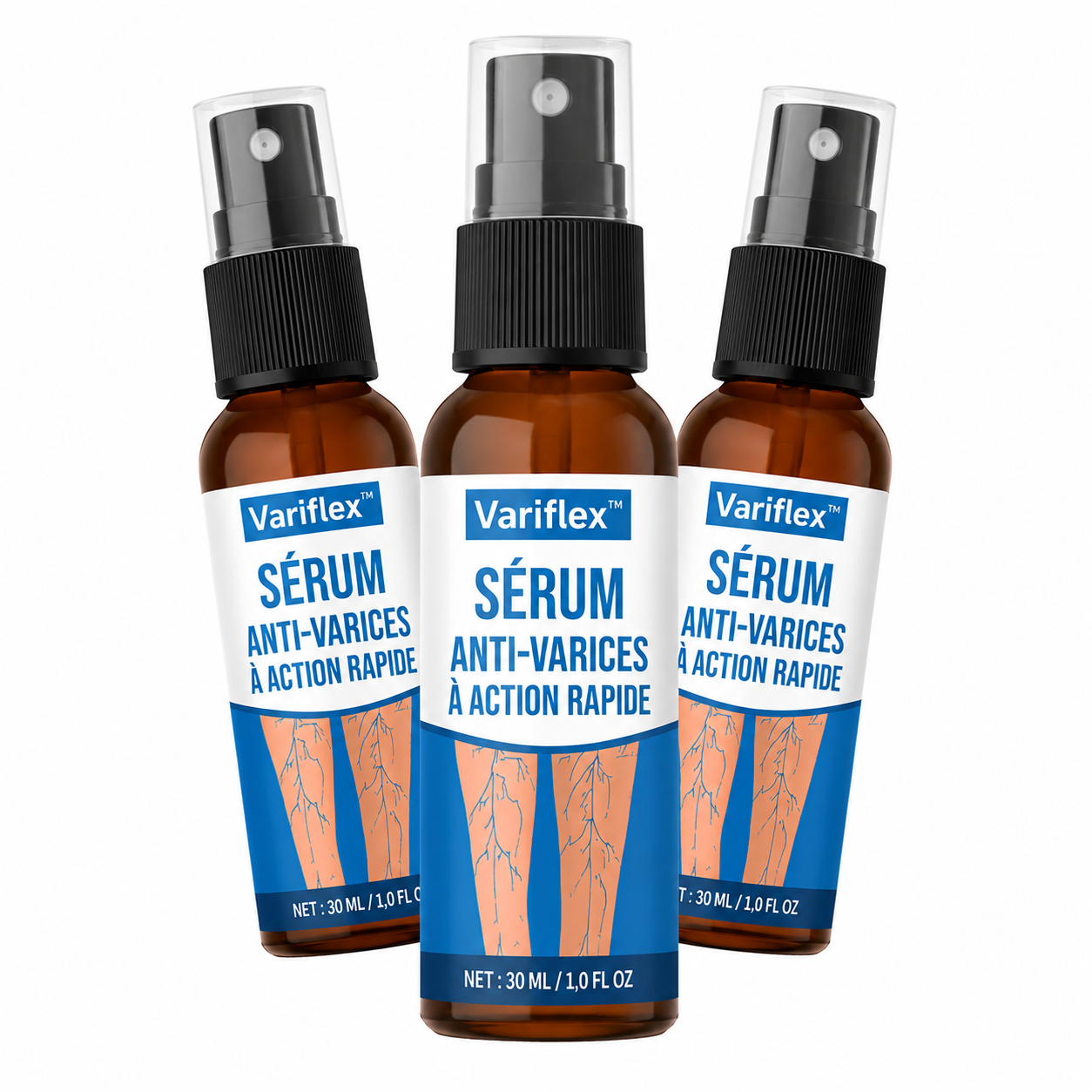 Variflex™ Sérum Anti-Varices à Action Rapide | Élimine 95% des varices visibles en 4 jours !