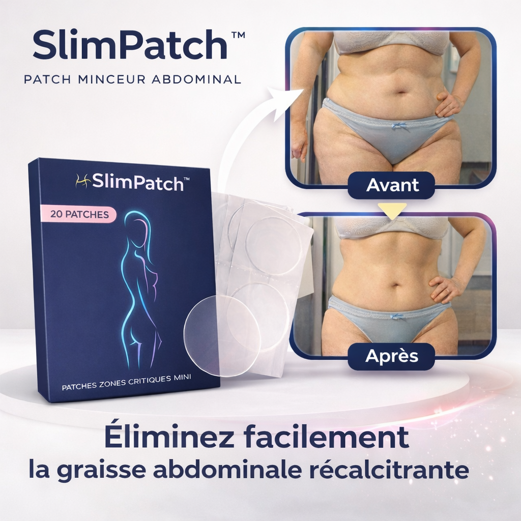 SlimPatch™ Patch Minceur Abdominal | Éliminez la graisse du ventre et affinez votre taille en quelques semaines !