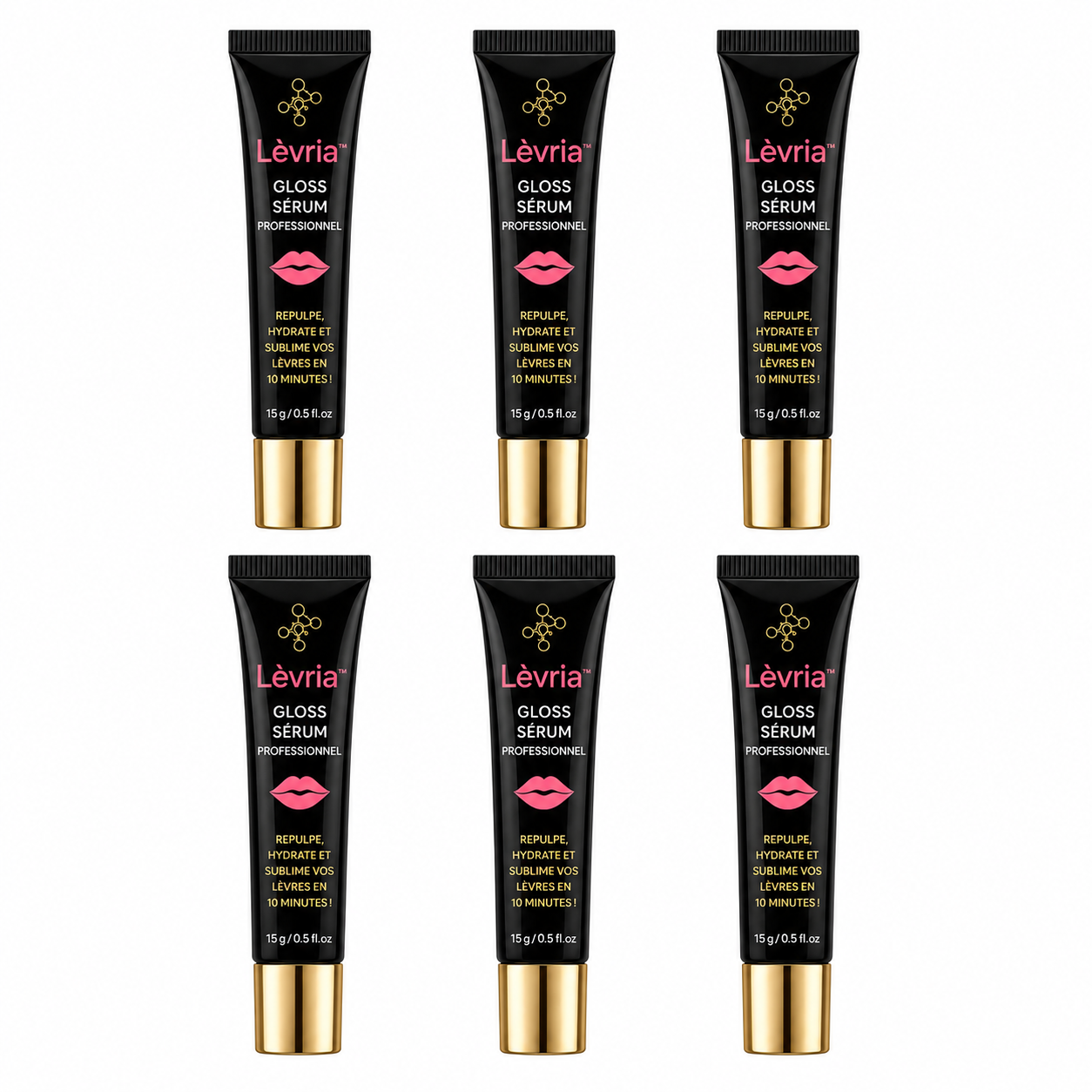 Lèvria™ Gloss Sérum Professionnel | Repulpe, hydrate et sublime vos lèvres en 10 minutes!