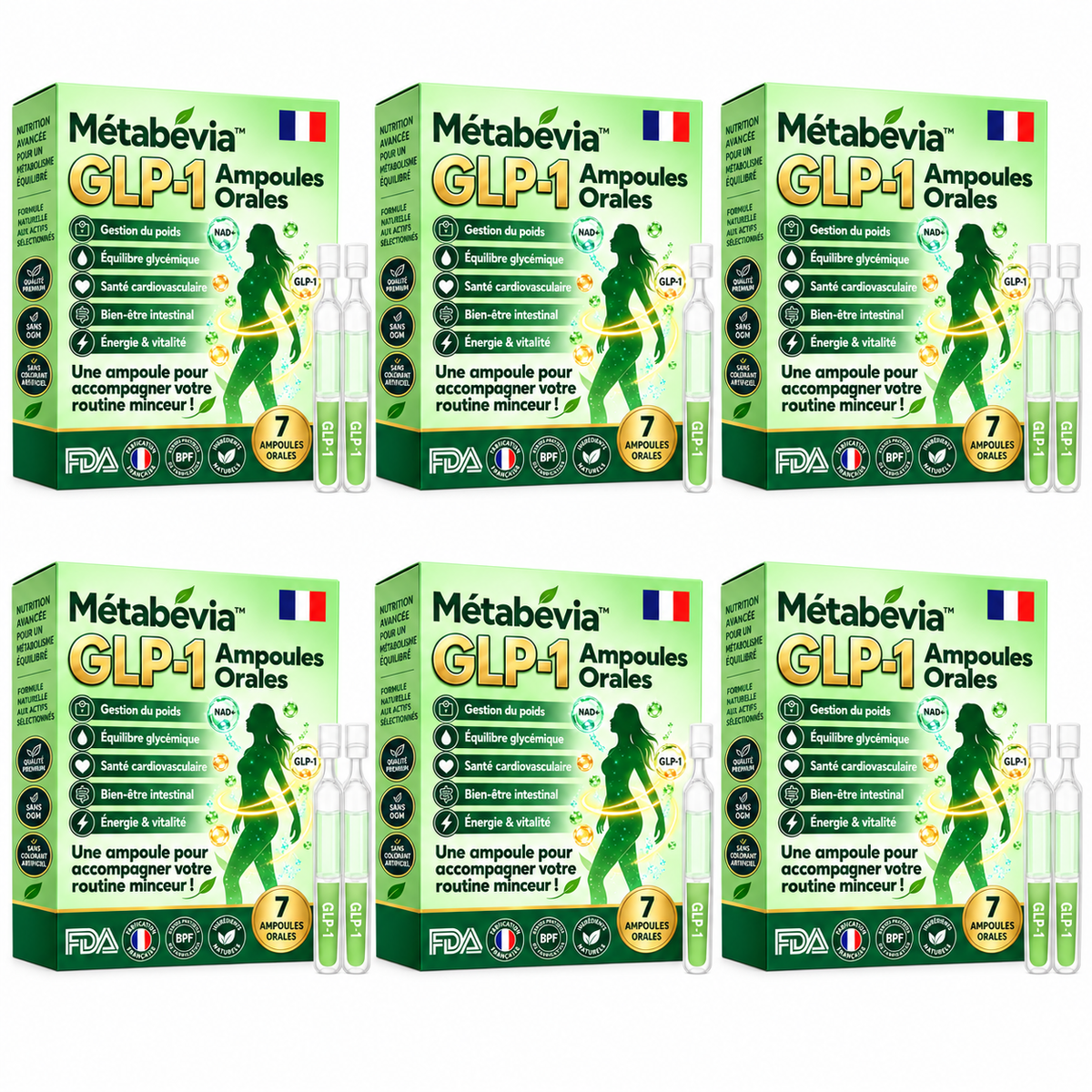 Métabévia™ Ampoules Orales GLP-1 | Brûle la Graisse, Stabilise la Glycémie et Régénère votre Corps en 7 Jours!