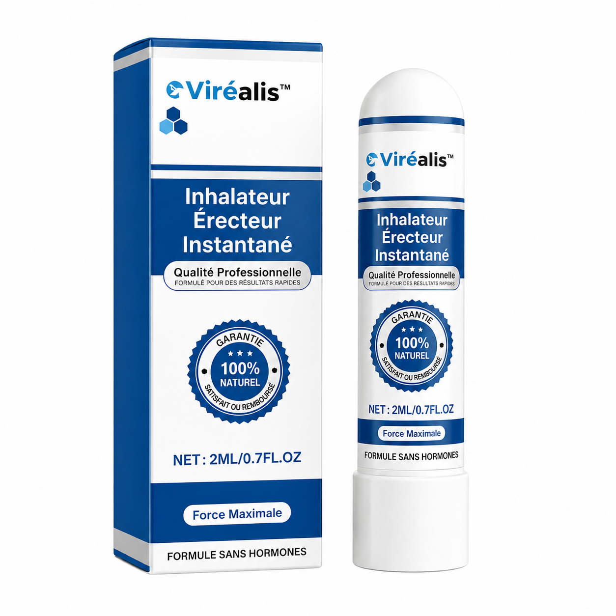 Viréalis™ Inhalateur Érecteur Instantané | Déclenche des érections dures comme l’acier en 5 minutes – sans pilules!