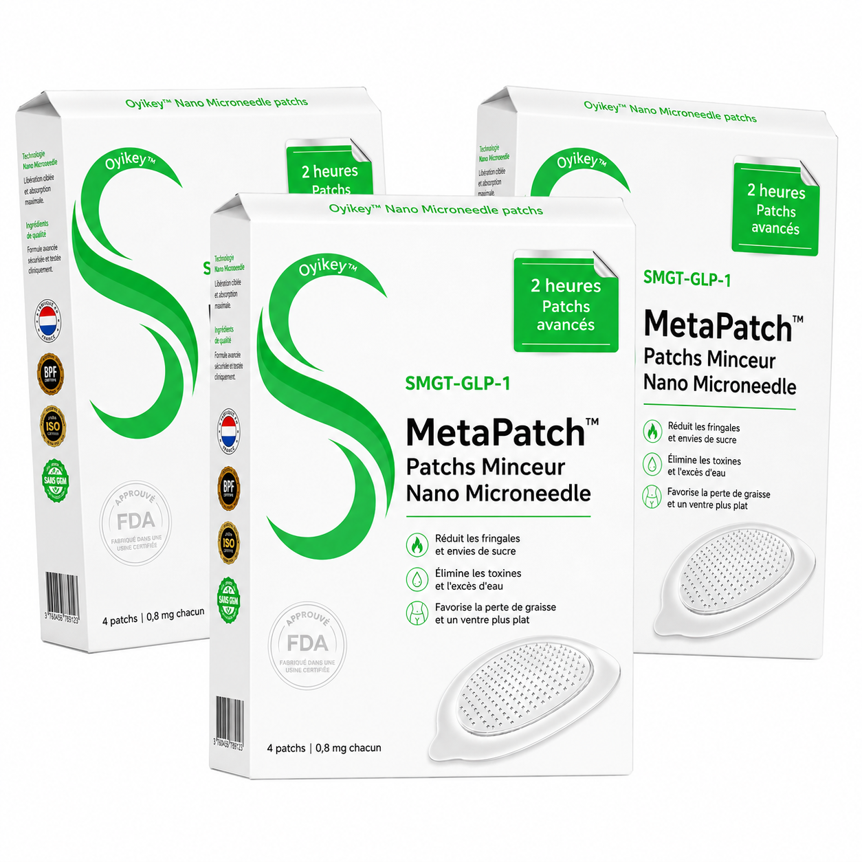MetaPatch™ Patchs Minceur Nano Microneedle SMGT-GLP-1 | Élimine les toxines et fait perdre du poids en 10 minutes !