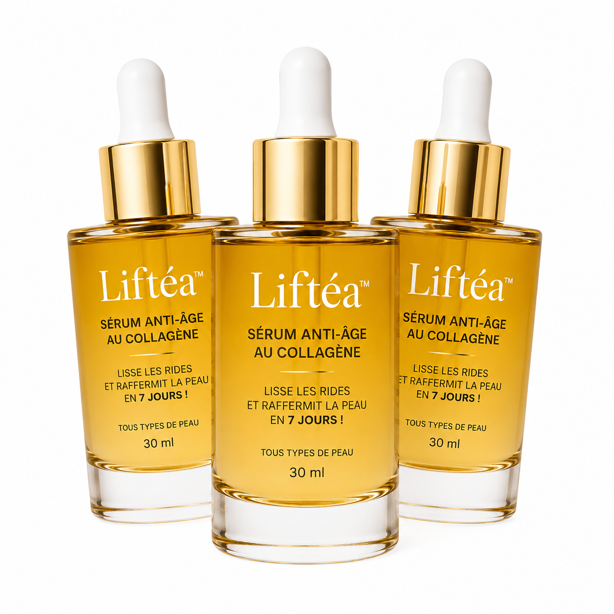 Liftéa™ Sérum Anti-Âge au Collagène | Lisse les rides et raffermit la peau en 7 jours !