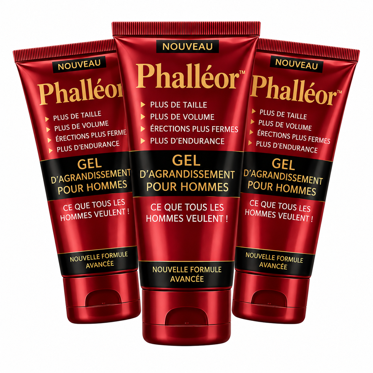 Phalléor™ Crème d’agrandissement pénien | Augmentez votre taille jusqu’à 4,5 cm en seulement 7 jours !