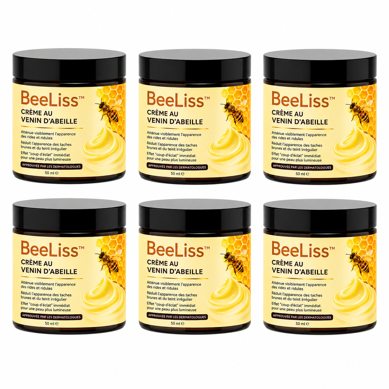 BeeLiss™ Crème au Venin d’Abeille | Élimine rides et taches en 3 minutes – approuvé par les dermatologues!