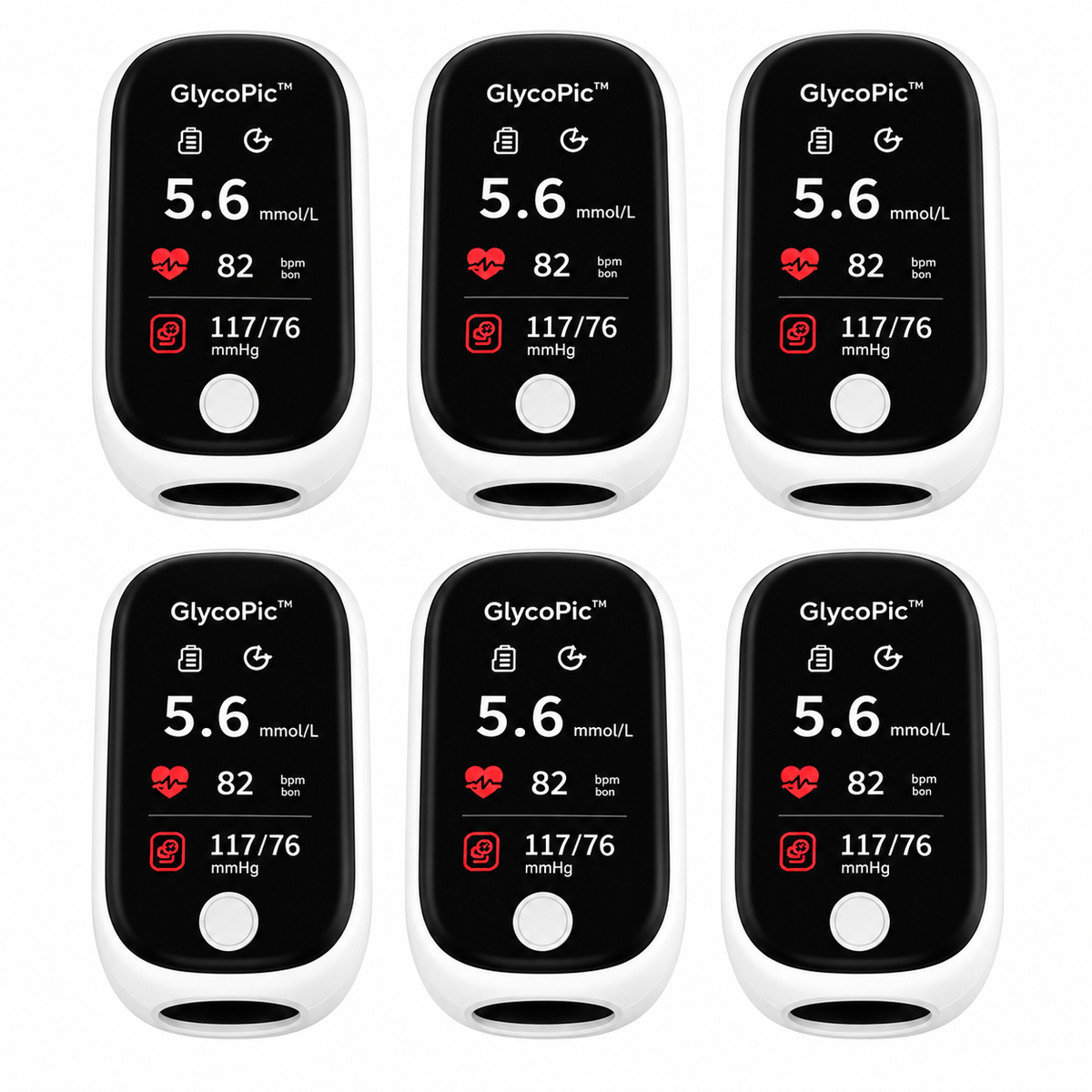 GlycoPic™ Capteur Glycémie Sans Piqûre | Vérifiez votre sucre en 5 secondes, sans sang ni douleur !