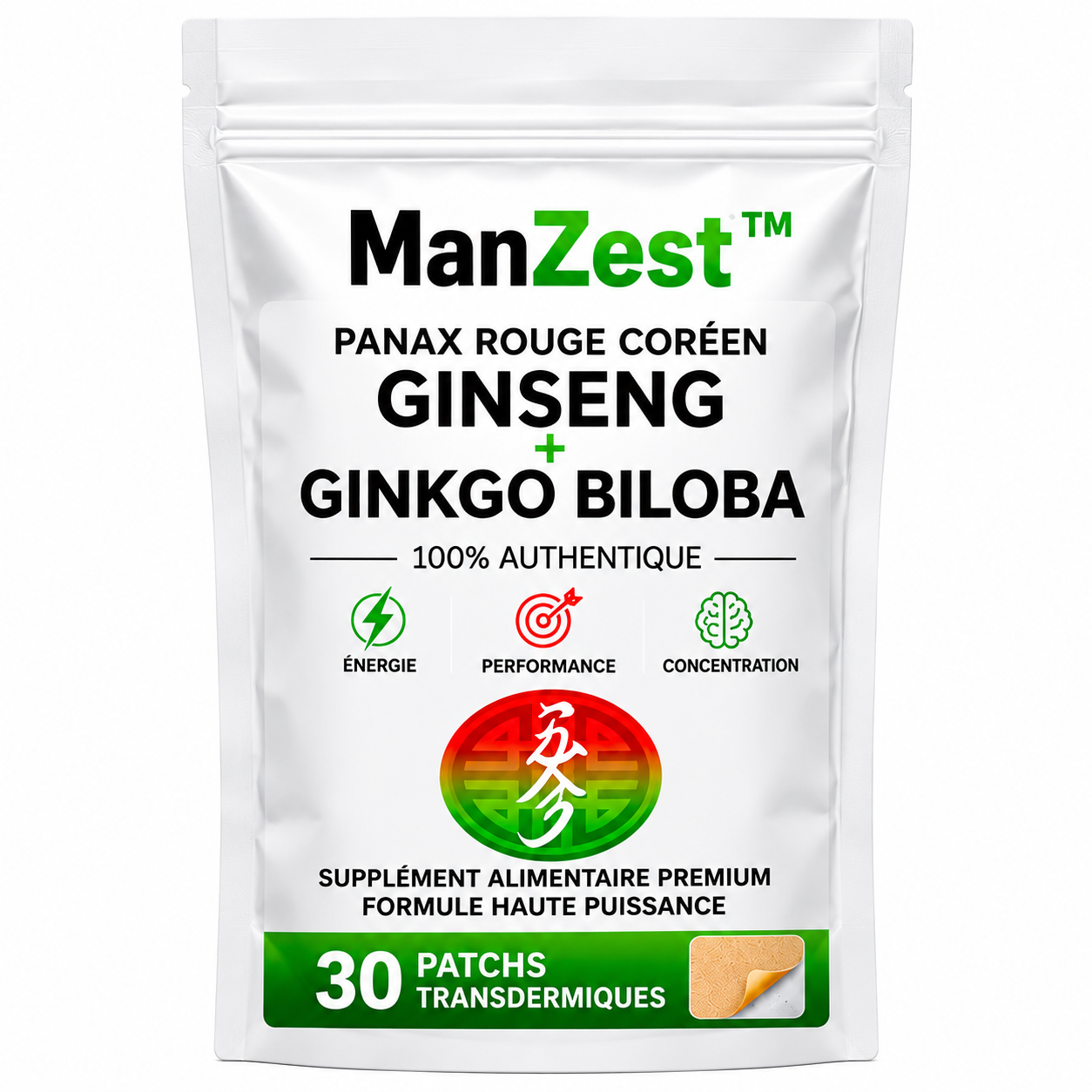 ManZest™ Patch Transdermique Stimulant Masculin | Retrouvez une érection puissante en 5 minutes !