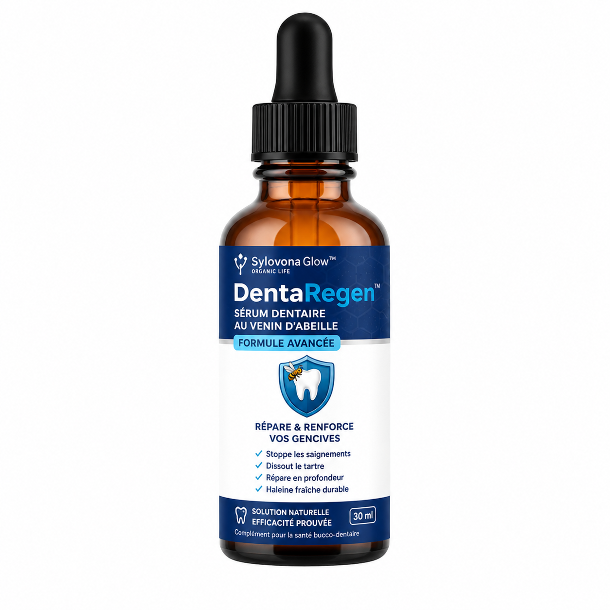DentaRegen™ Sérum Dentaire au Venin d'Abeille | Dissout le tartre et répare vos gencives en 7 jours, sans chirurgie !