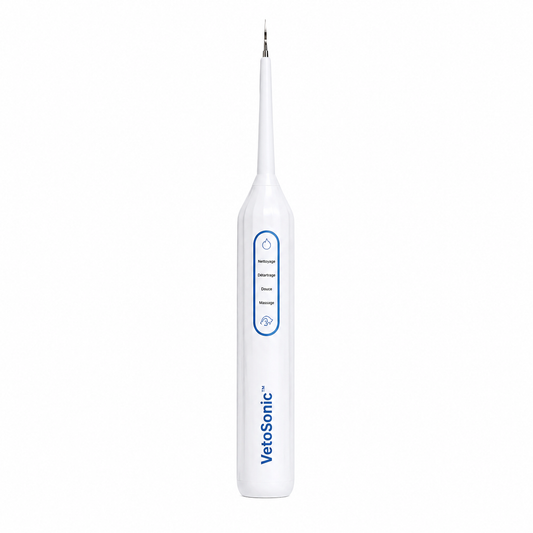 VetoSonic™ Détartreur Sonique | Éliminez 94% du tartre en 7 jours, sans anesthésie ni vétérinaire !