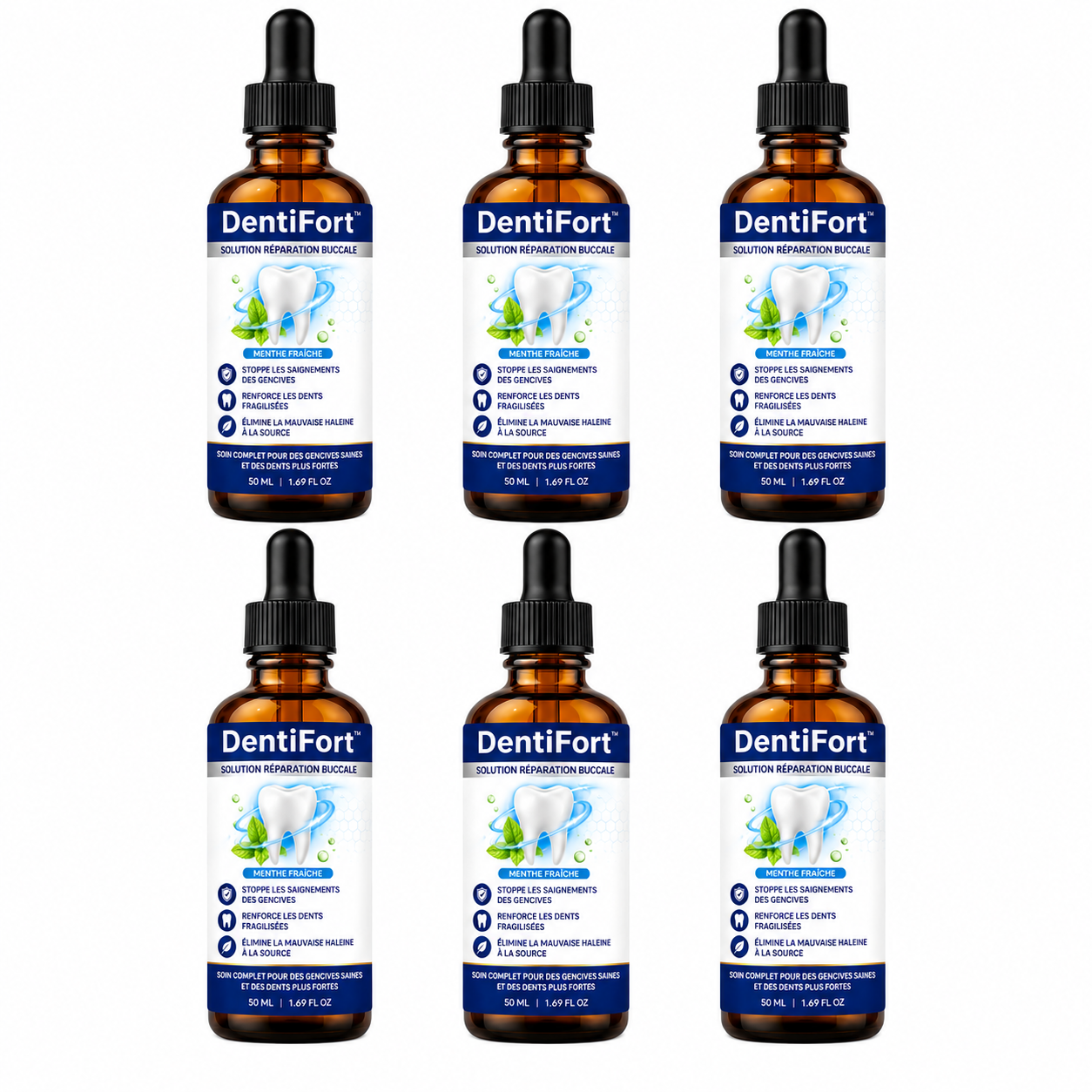 DentiFort™ Solution Réparation Buccale | Stoppez le déchaussement et renforcez vos gencives en quelques jours !