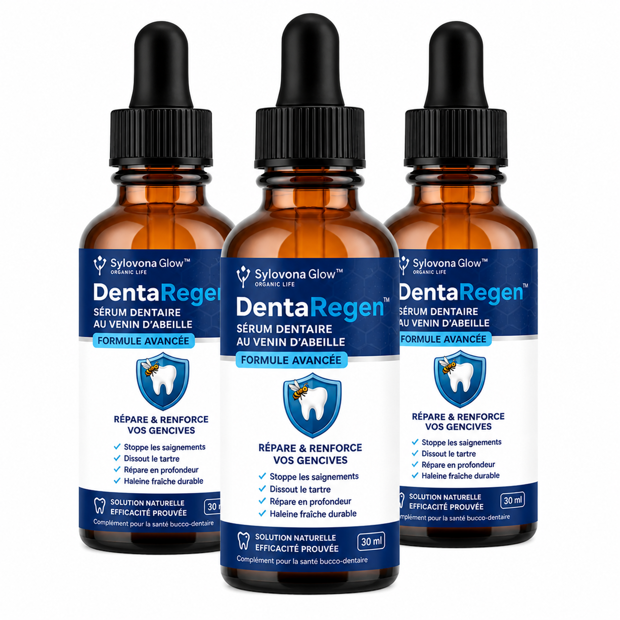 DentaRegen™ Sérum Dentaire au Venin d'Abeille | Dissout le tartre et répare vos gencives en 7 jours, sans chirurgie !