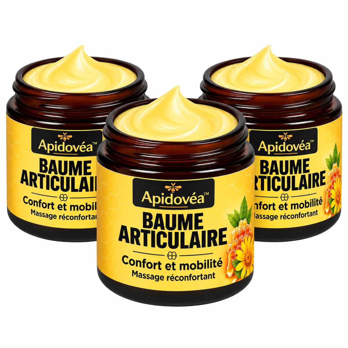 Apidovéa™ Crème Anti-douleur au Magnésium et au Venin d'Abeille | Supprime vos douleurs articulaires en un instant!