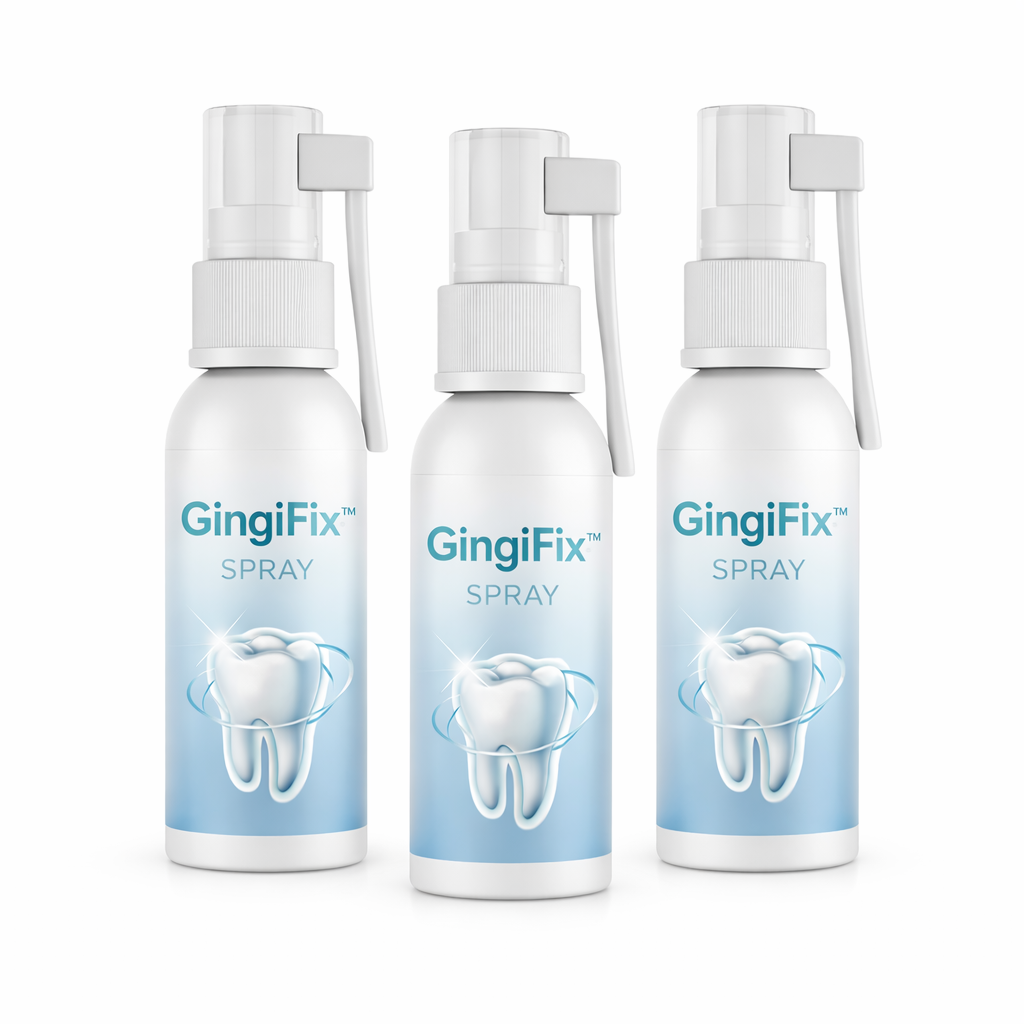 GingiFix™ Spray Anti-Rétractation des Gencives | Stoppez le recul des gencives et refixez vos dents en 7 jours !