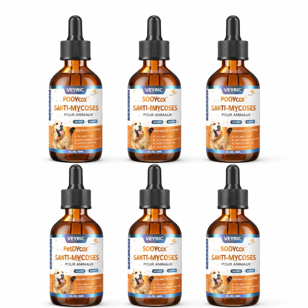 PetMycox™ Soin Anti-Mycoses pour Animaux | Stoppez grattage et léchage en quelques jours !