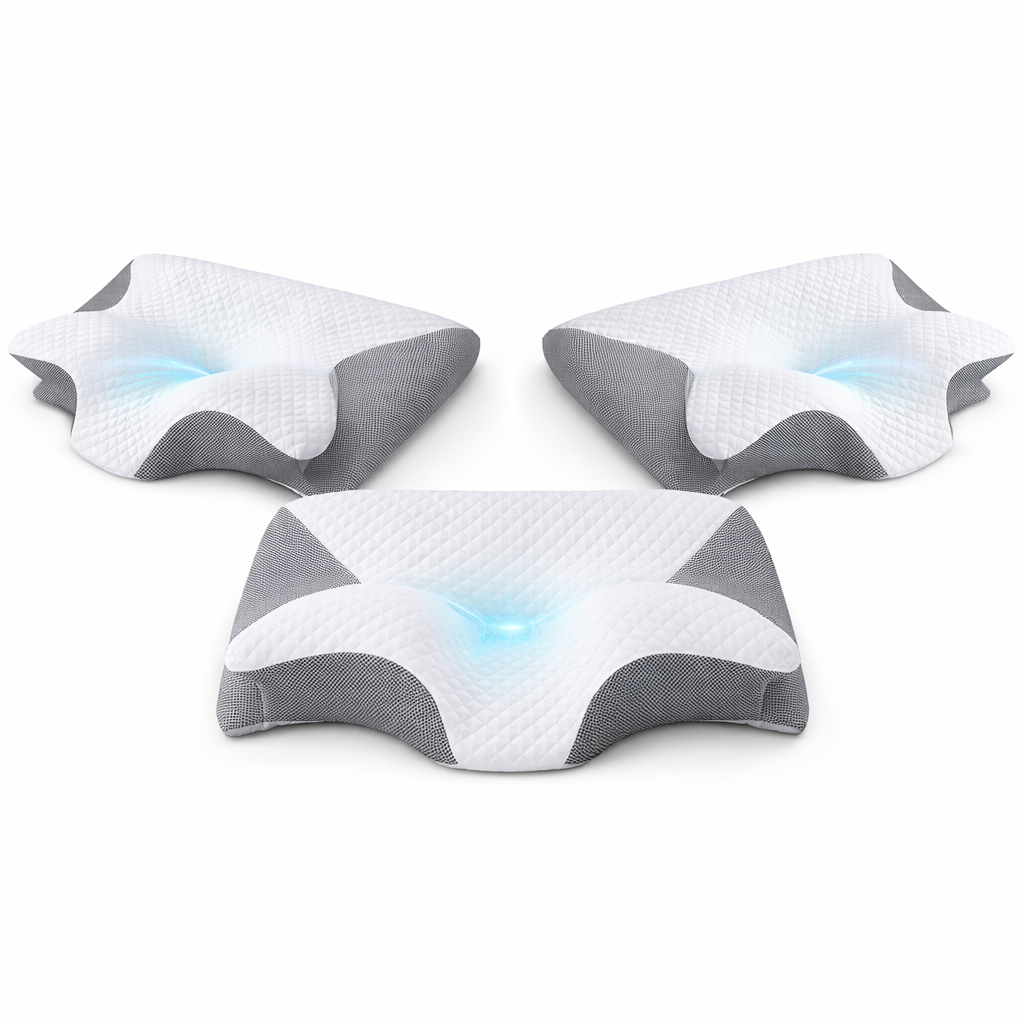 Neckora™ Oreiller Cervical à Mémoire de Forme | Retrouvez des nuits sans douleurs en 3 minutes !