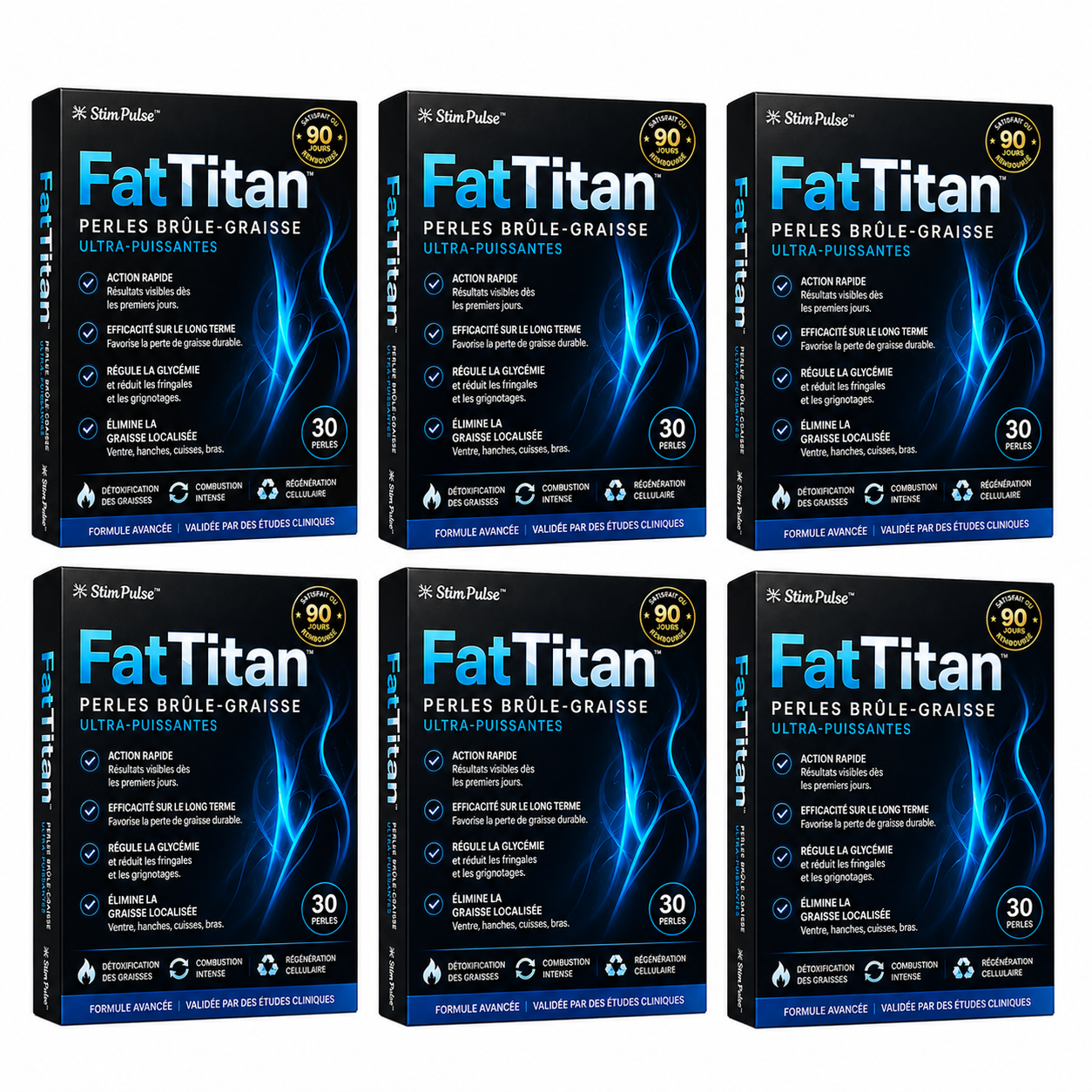 FatTitan™ Perles Brûle-Graisse Ultra-Puissantes | Éliminent 6 kg de graisse en 5 jours seulement!