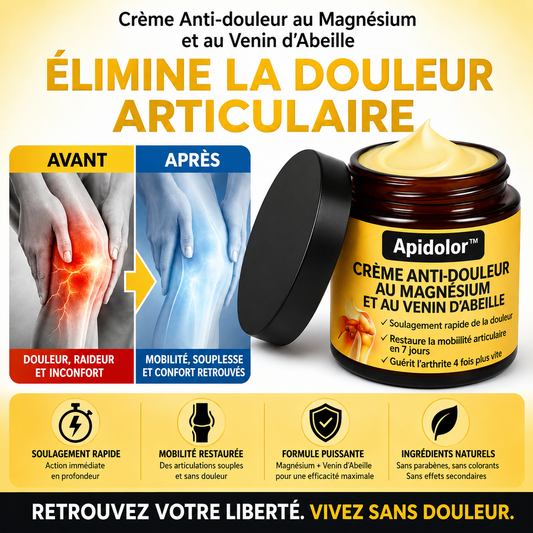 Flexinex™ Crème Anti-douleur au Magnésium et au Venin d'Abeille | Supprime vos douleurs articulaires en un instant!