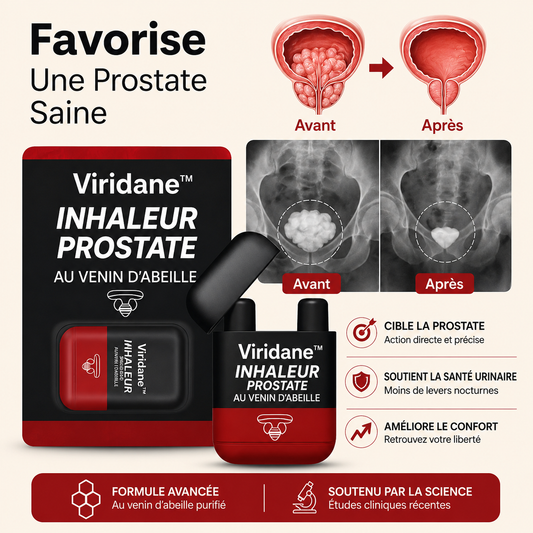 Viridane™ Inhaleur Prostate au Venin d’Abeille | Retrouvez une érection ferme et immédiate en 3 minutes !