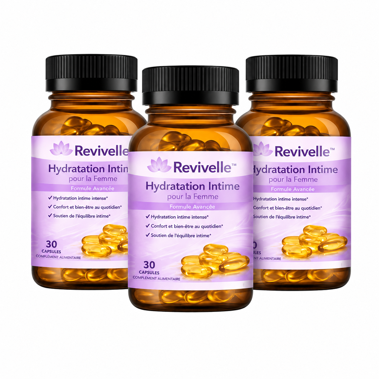 Revivelle™ Capsules Intimes Femme | Dites adieu à la sécheresse et retrouvez une intimité confortable !