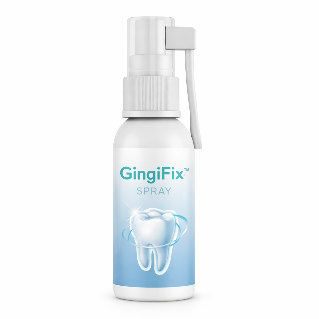 GingiFix™ Spray Anti-Rétractation des Gencives | Stoppez le recul des gencives et refixez vos dents en 7 jours !