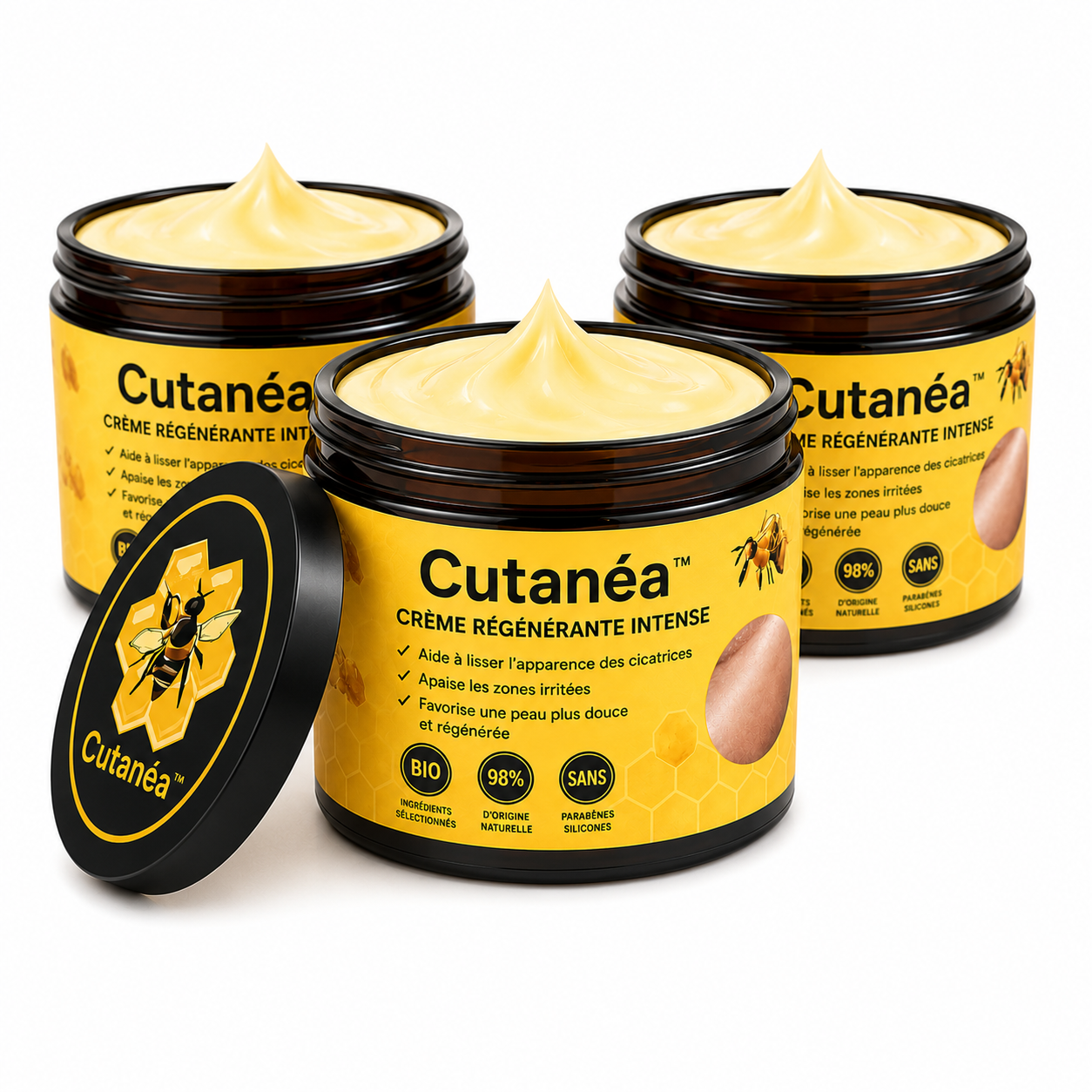 Cutanéa™ Crème Régénérante Intense | Répare et raffermit votre peau en 10 minutes !