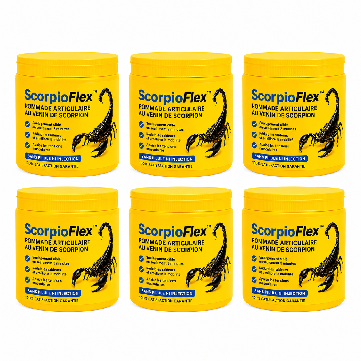 ScorpioFlex™ Pommade Articulaire au Venin de Scorpion | Supprimez douleurs, raideurs et tensions en 3 minutes, sans pilules ni injections !