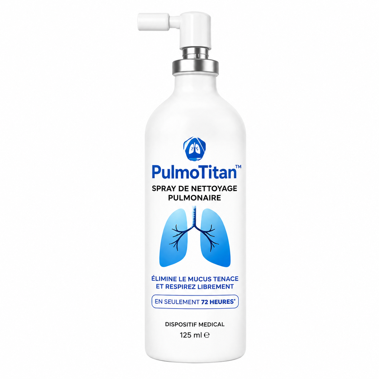 PulmoTitan™ Spray de Nettoyage Pulmonaire | Éliminez le mucus tenace et respirez librement en seulement 72 heures !