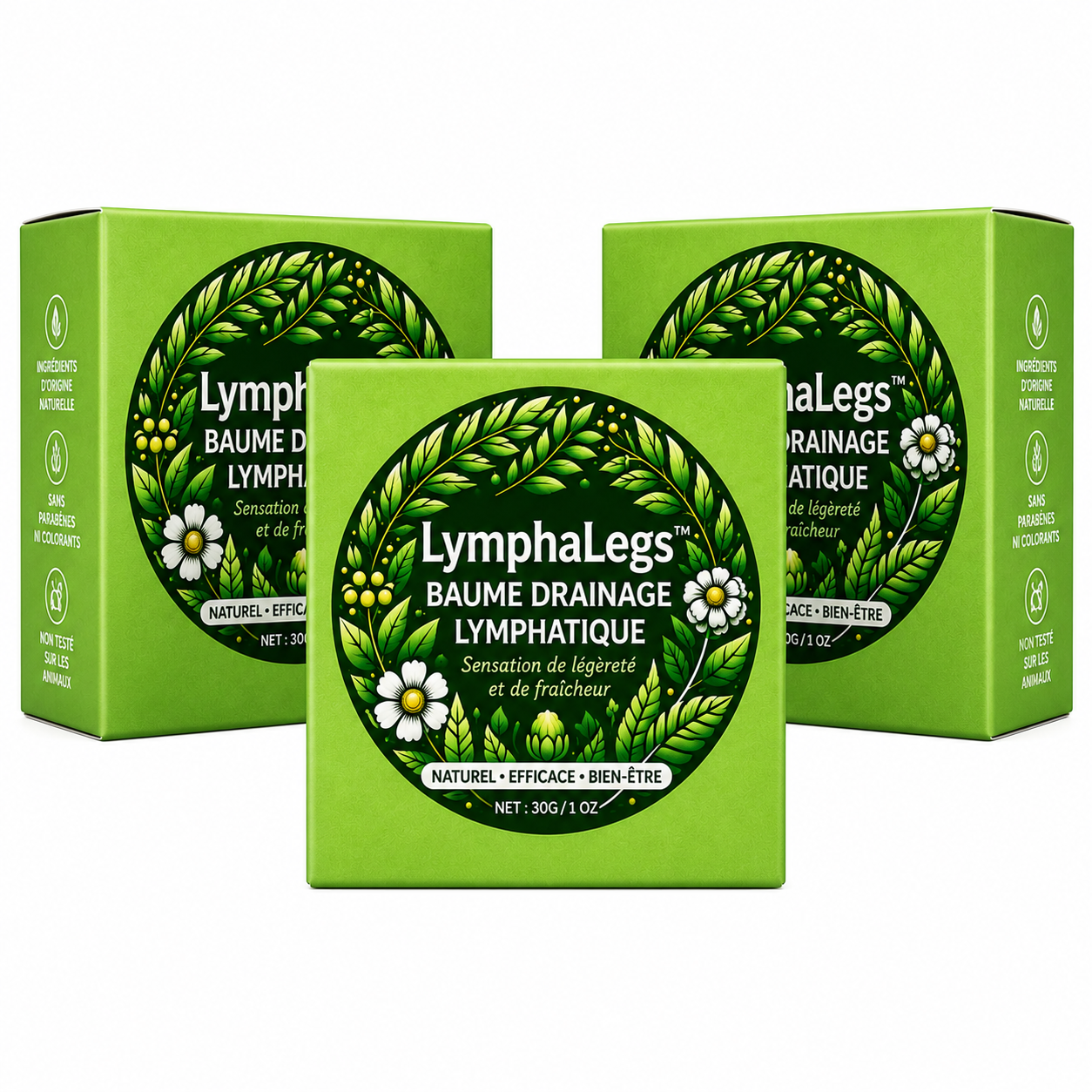 LymphaLegs™ Baume Drainage Lymphatique | Dégonflez vos jambes lourdes et retrouvez une sensation de légèreté dès les premières applications !