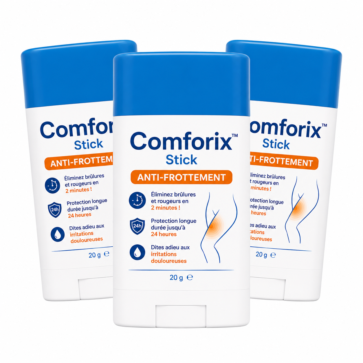 Comforix™ Stick Anti-Frottement | Éliminez brûlures et rougeurs en 2 minutes!