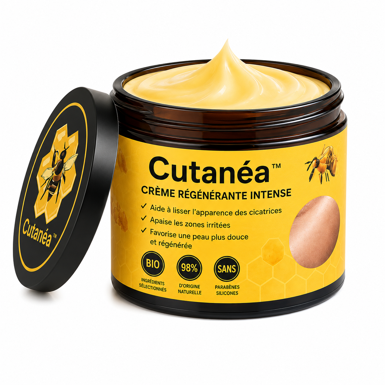 Cutanéa™ Crème Régénérante Intense | Répare et raffermit votre peau en 10 minutes !