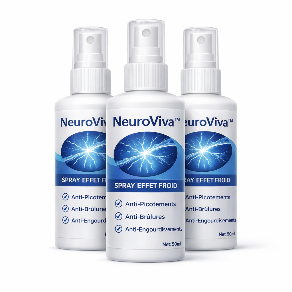 NeuroViva™ Spray Neuropathie Effet Froid | Éliminez la douleur nerveuse en 3 minutes !