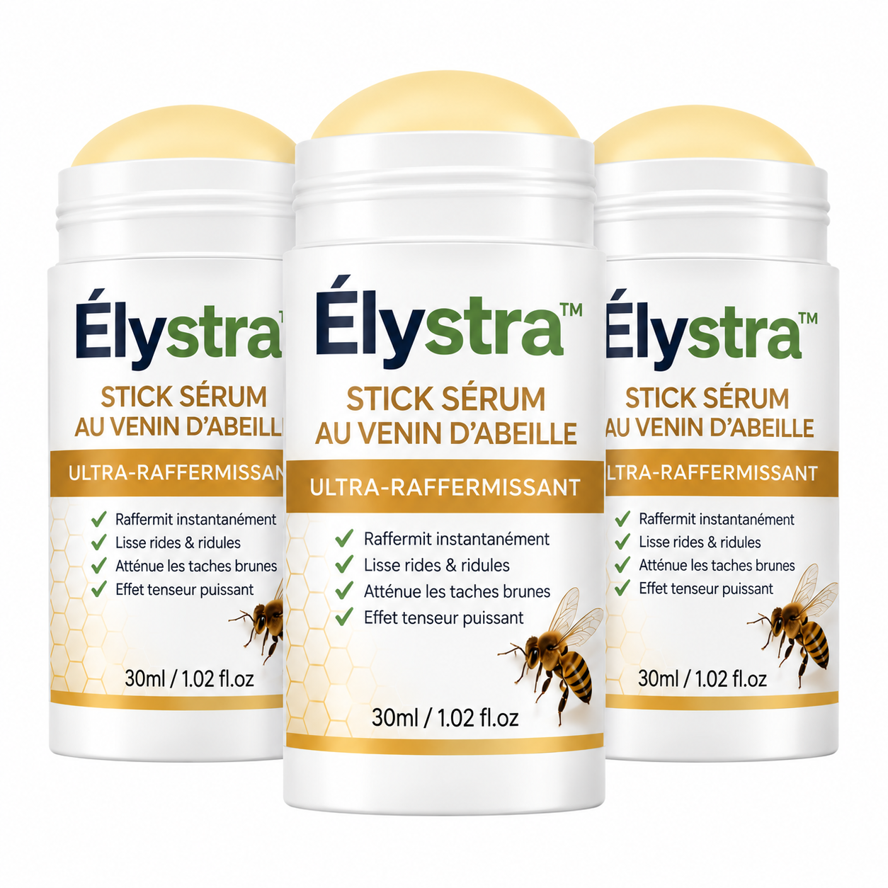 Élystra™ Stick Sérum au Venin d’Abeille Ultra-Raffermissant | Efface les rides en 5 minutes chrono !