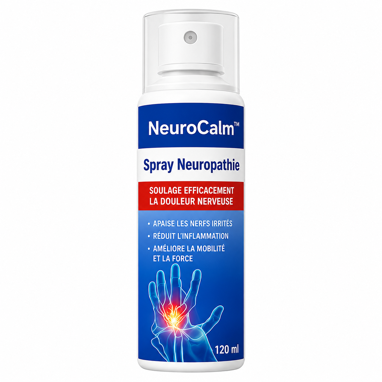NeuroCalm™ Spray Neuropathie | Stoppe les picotements et engourdissements dès la première application!