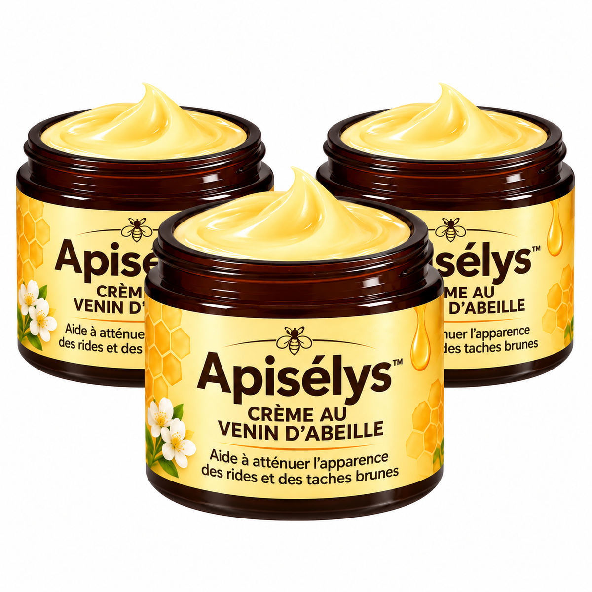 Apisélys™ Crème au Venin d’Abeille | Élimine rides et taches en 3 minutes – approuvé par les dermatologues!