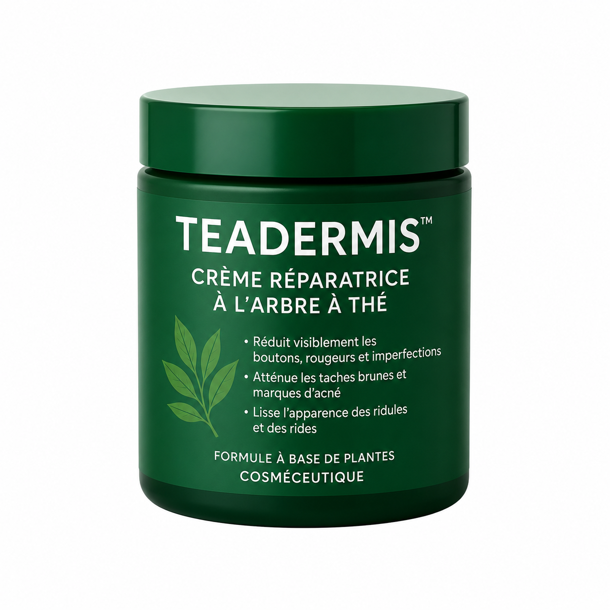 TeaDermis™ Crème Réparatrice à l’Arbre à Thé | Éradique boutons, taches et rides en 7 jours – même sur peaux abîmées!