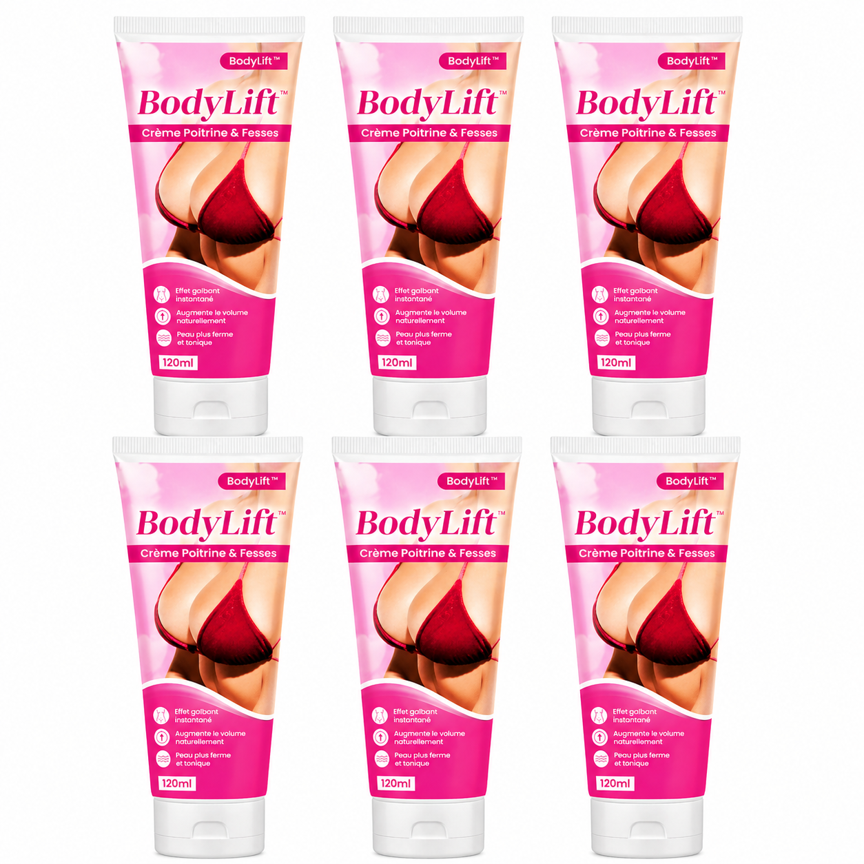 BodyLift™ Crème Poitrine & Fesses | Augmente visiblement vos formes en quelques minutes !