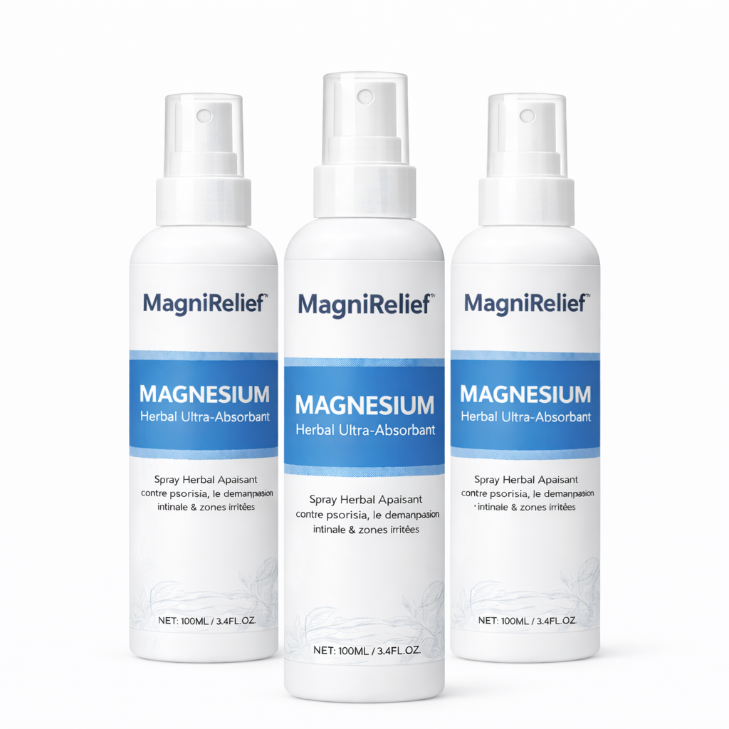 MagniRelief™ Spray Magnésium Herbal Ultra-Absorbant | Détendez vos muscles en 3 minutes !