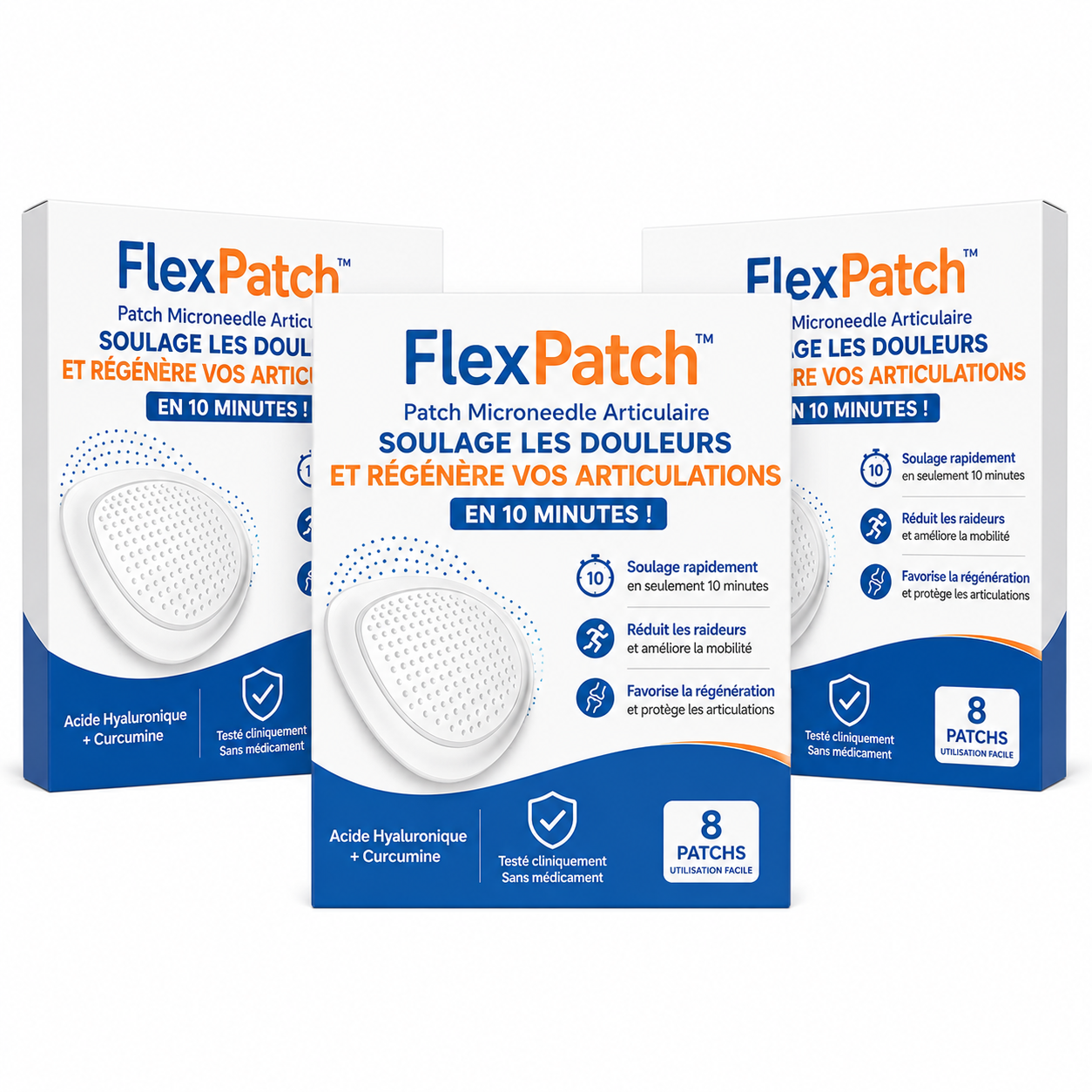 FlexPatch™ Patch Microneedle Articulaire | Soulage les douleurs et régénère vos articulations en 10 minutes!