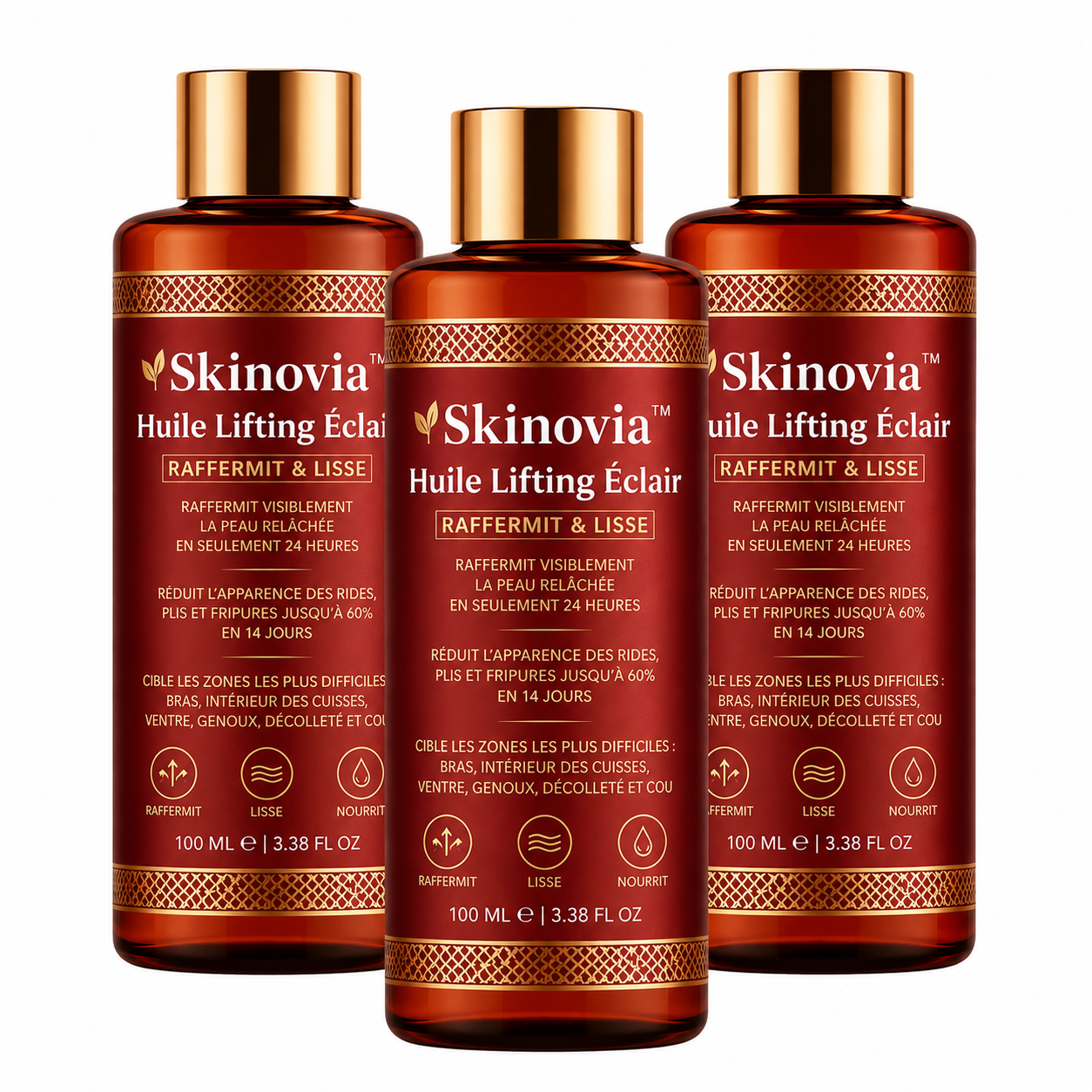 Skinovia™ Huile Lifting Éclair | Raffermit une peau flasque en 24h chrono!
