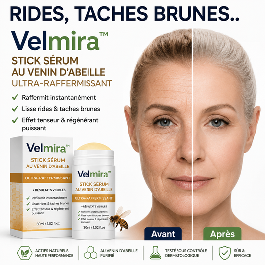 Velmira™ Stick Sérum au Venin d’Abeille Ultra-Raffermissant | Efface les rides en 5 minutes chrono !