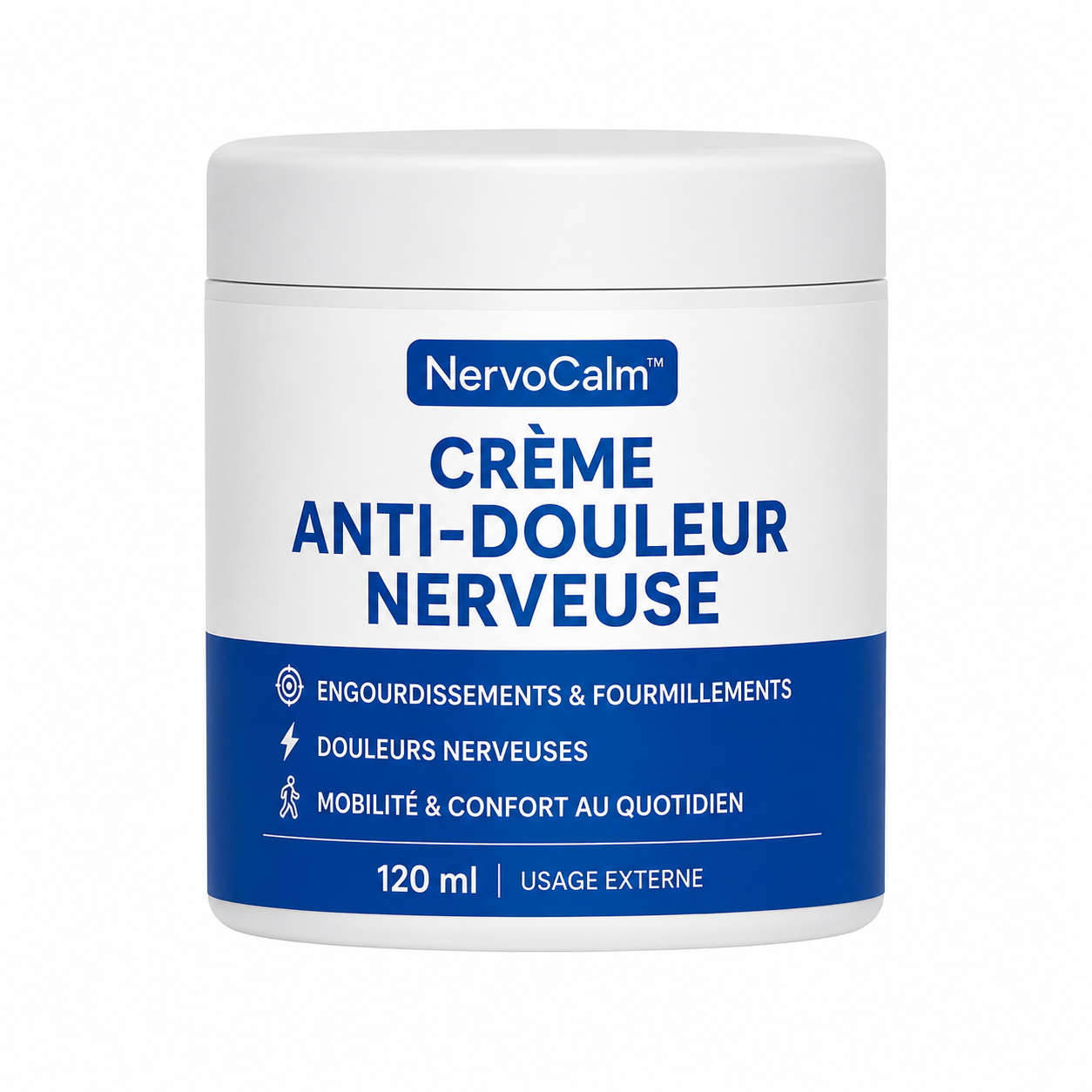 NervoCalm™ Crème Anti-Douleur Nerveuse | Élimine engourdissements et fourmillements en 5 jours chrono!