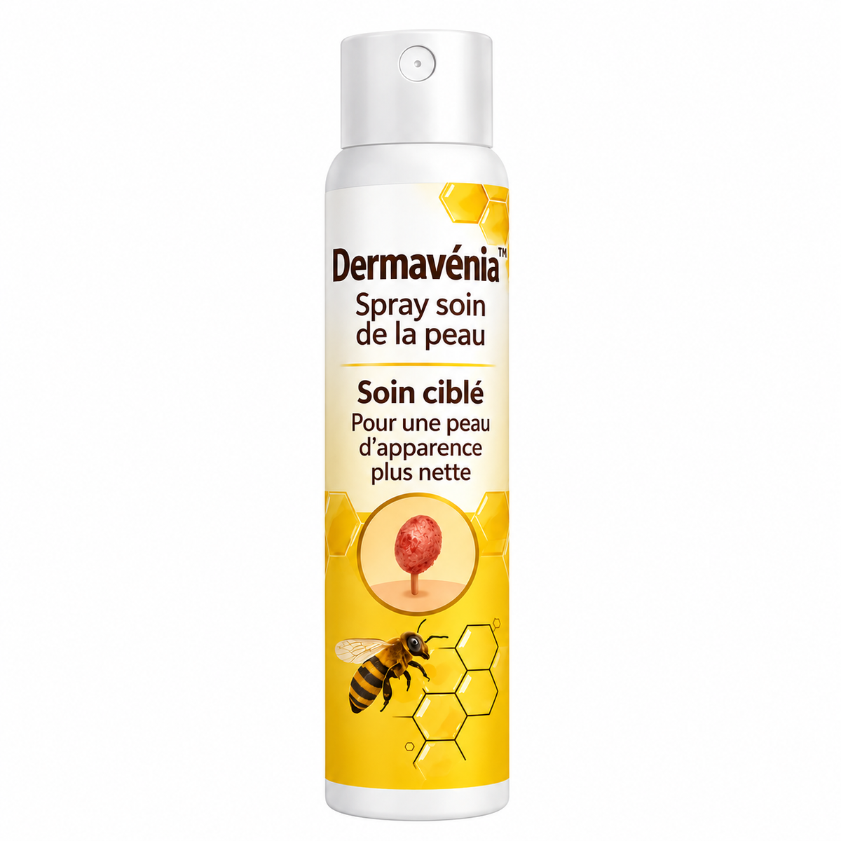 Dermavénia™ Spray Cutané au Venin d’Abeille | Éliminez verrues, taches et boutons en 10 minutes !