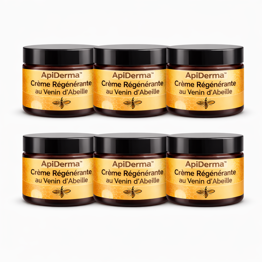 ApiDerma™ Crème Régénérante au Venin d’Abeille | Réparez votre peau et effacez les signes de l’âge en 3 minutes !