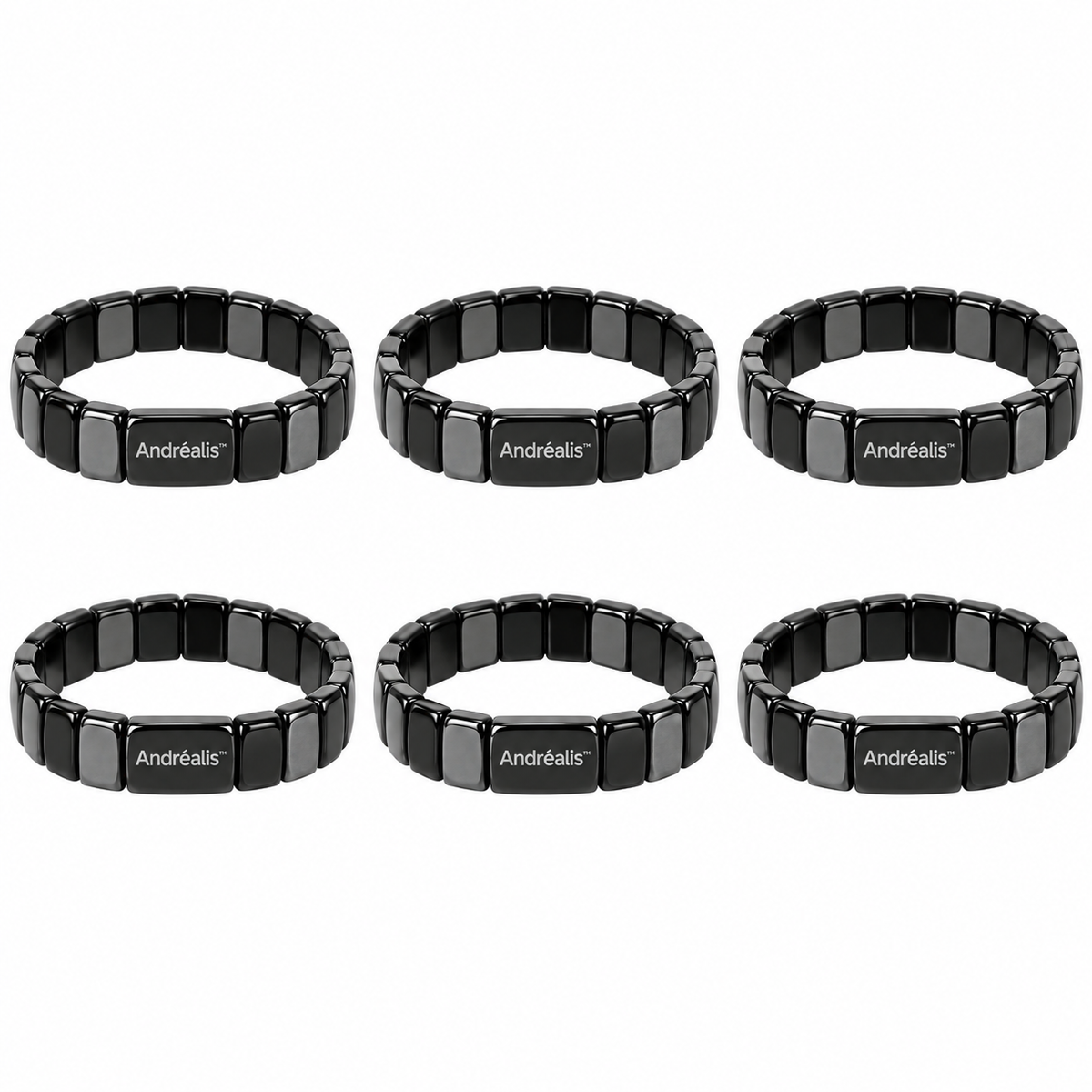 Andréalis™ Bracelet Magnétique en Hématite | Boost ton taux de testostérone de +92 % en 7 jours seulement!
