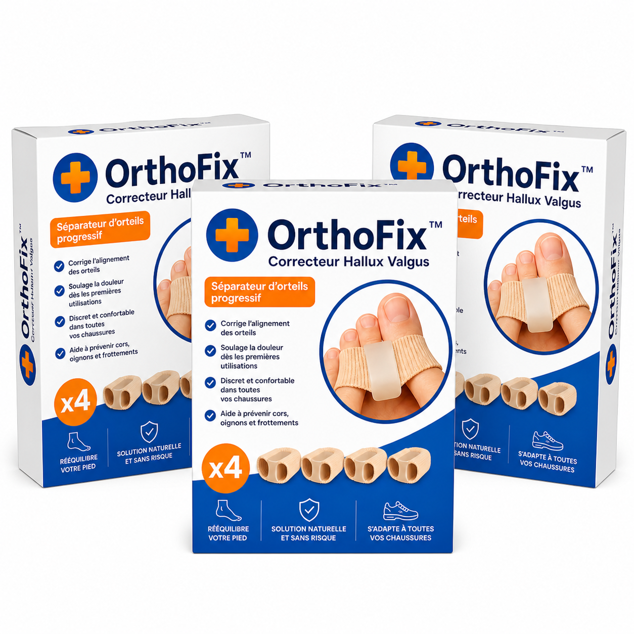 OrthoFix™ Correcteur Hallux Valgus | Supprimez les douleurs articulaires et marchez normalement dès le premier jour !