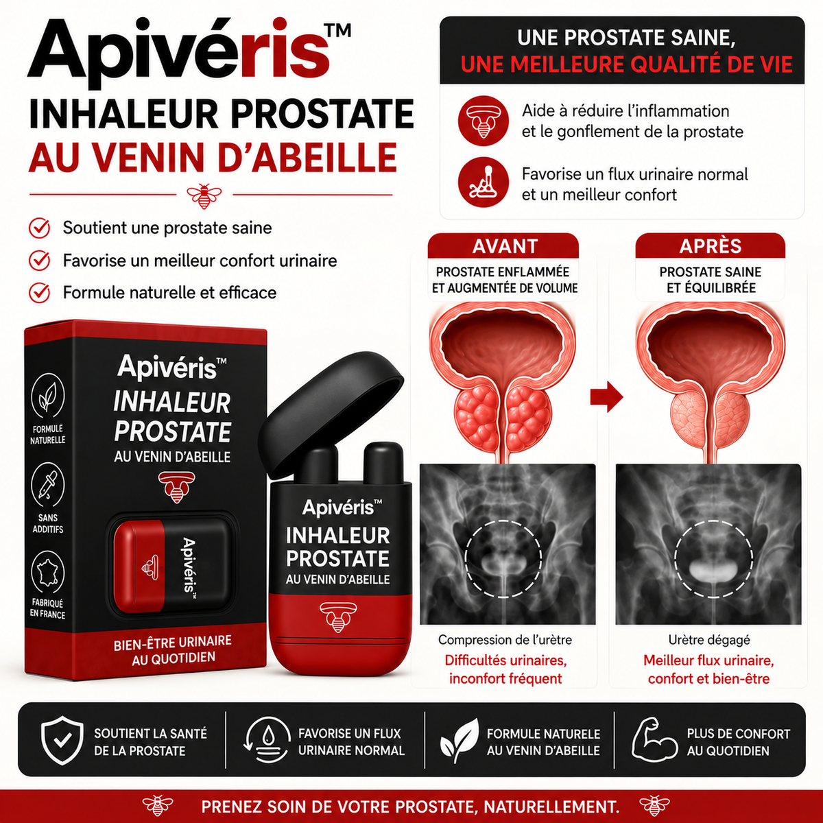 Apivéris™ Inhaleur Prostate au Venin d’Abeille | Déclenchez une érection massive en 3 minutes chrono !